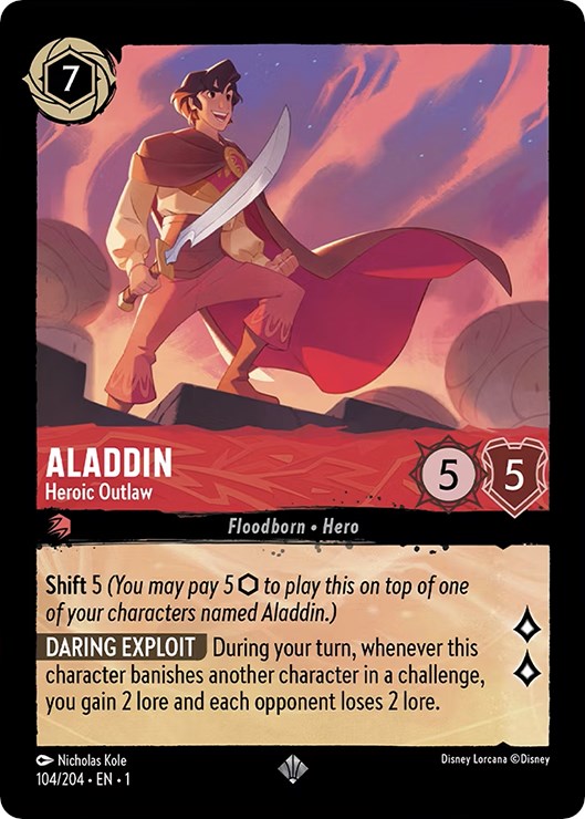 Aladdin - Heroic Outlaw (104/204) [The First Chapter] | Game Master's Emporium (The New GME)