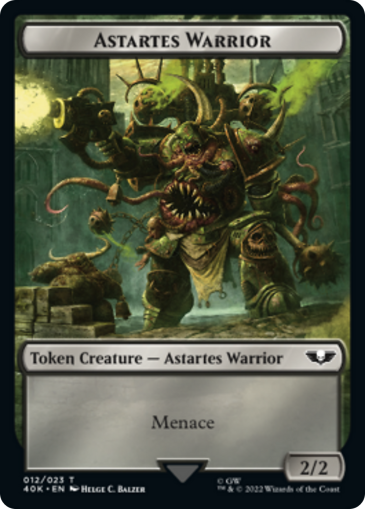 Astartes Warrior // Plaguebearer of Nurgle Double-Sided Token [Warhammer 40,000 Tokens] | Game Master's Emporium (The New GME)