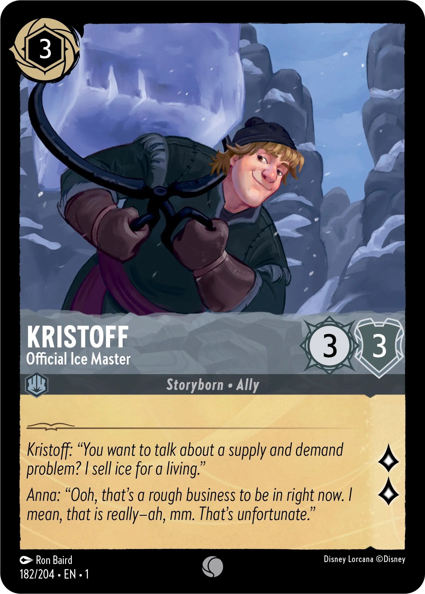 Kristoff - Official Ice Master (182/204) [The First Chapter] | Game Master's Emporium (The New GME)