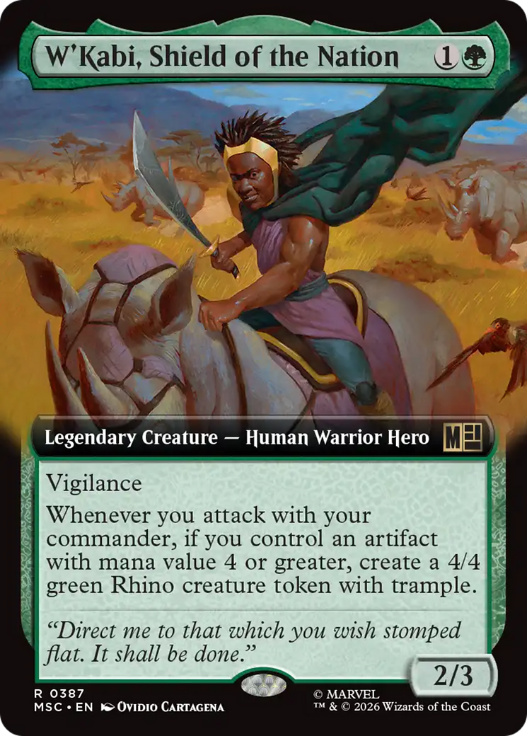 W'Kabi, Shield of the Nation (Extended Art) [Marvel Super Heroes Commander] | Game Master's Emporium (The New GME)