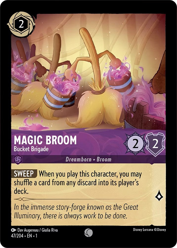 Magic Broom - Bucket Brigade (47/204) [The First Chapter] | Game Master's Emporium (The New GME)