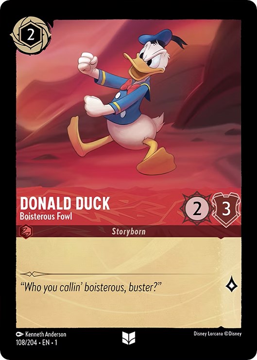 Donald Duck - Boisterous Fowl (108/204) [The First Chapter] | Game Master's Emporium (The New GME)