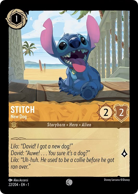 Stitch - New Dog (22/204) [The First Chapter] | Game Master's Emporium (The New GME)
