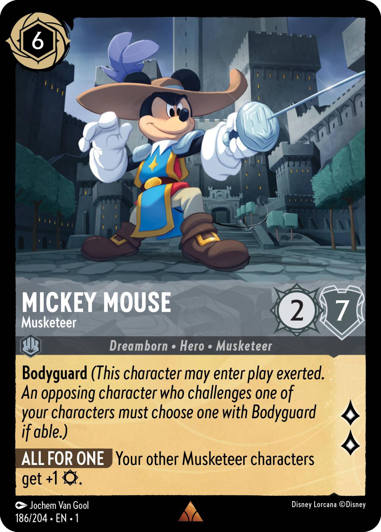 Mickey Mouse - Musketeer (186/204) [The First Chapter] | Game Master's Emporium (The New GME)