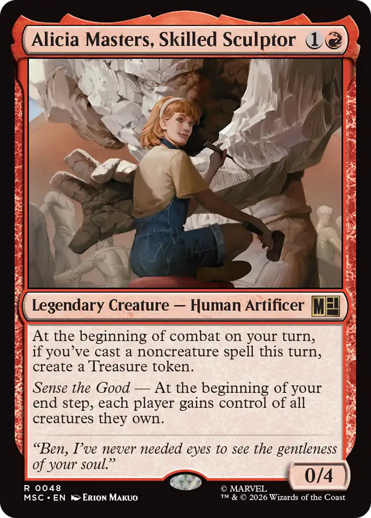 Alicia Masters, Skilled Sculptor (Surge Foil) [Marvel Super Heroes Commander] | Game Master's Emporium (The New GME)