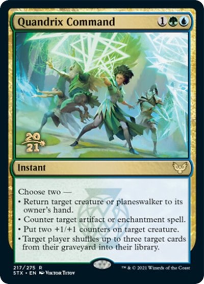 Quandrix Command [Strixhaven: School of Mages Prerelease Promos] | Game Master's Emporium (The New GME)