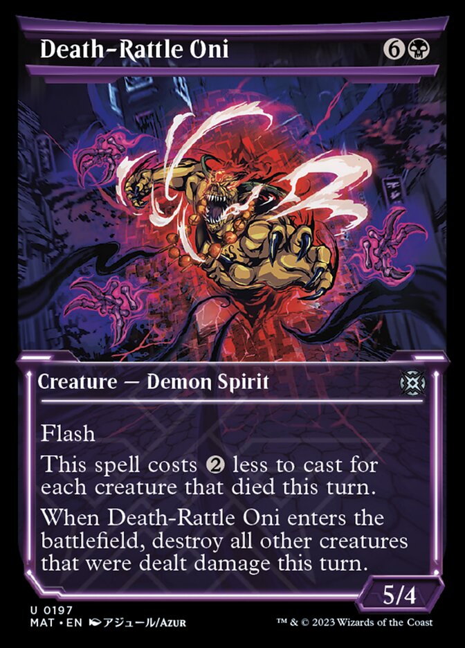 Death-Rattle Oni (Showcase Halo Foil) [March of the Machine: The Aftermath] | Game Master's Emporium (The New GME)