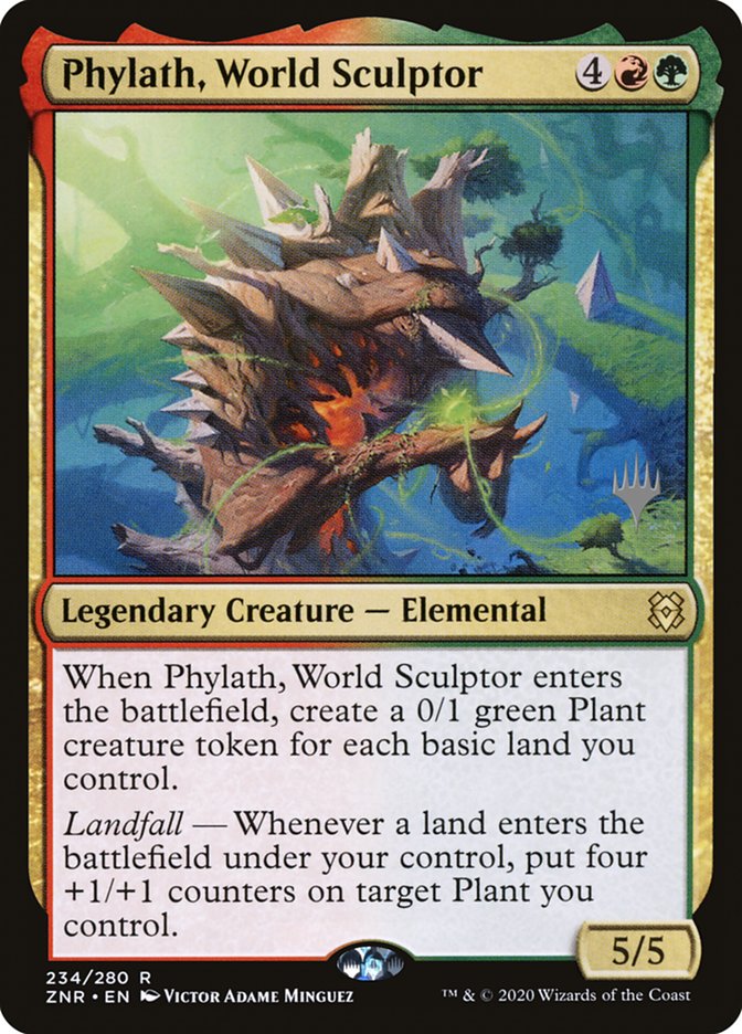 Phylath, World Sculptor (Promo Pack) [Zendikar Rising Promos] | Game Master's Emporium (The New GME)