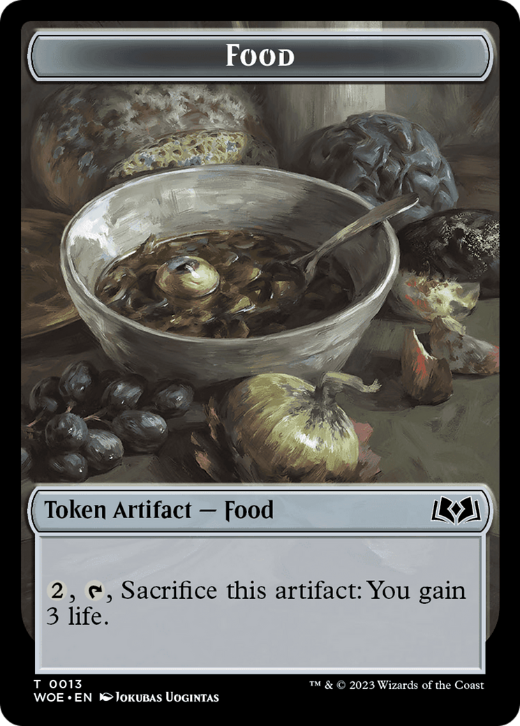 Bird // Food (0013) Double-Sided Token [Wilds of Eldraine Tokens] | Game Master's Emporium (The New GME)
