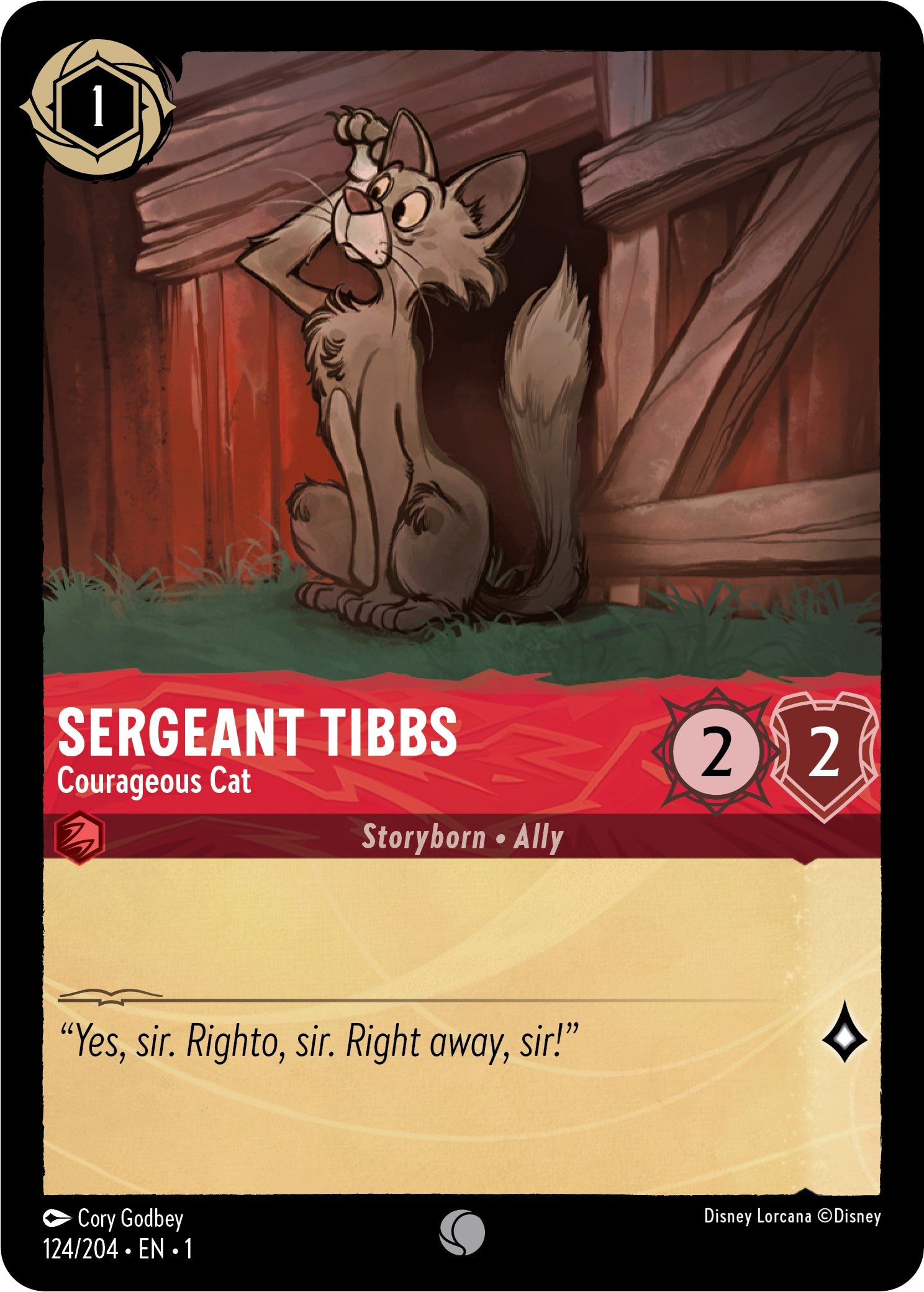 Sergeant Tibbs - Courageous Cat (124/204) [The First Chapter] | Game Master's Emporium (The New GME)