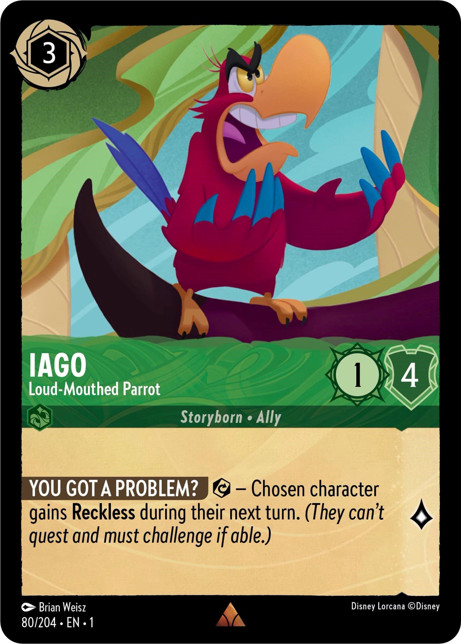 Iago - Loud-Mouthed Parrot (80/204) [The First Chapter] | Game Master's Emporium (The New GME)