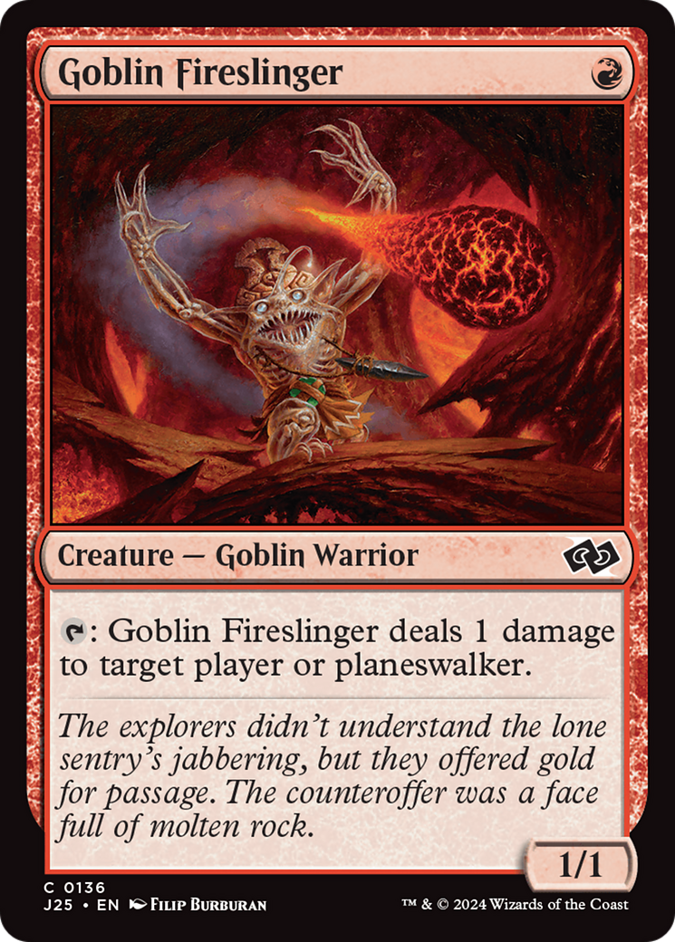 Goblin Fireslinger [Foundations Jumpstart] | Game Master's Emporium (The New GME)