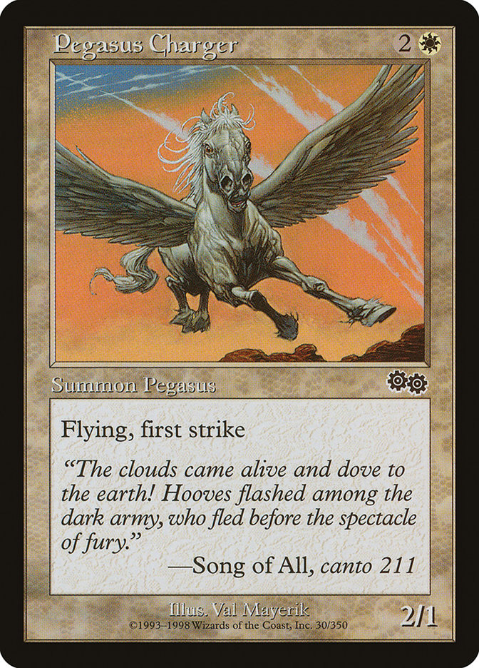 Pegasus Charger [Urza's Saga] | Game Master's Emporium (The New GME)