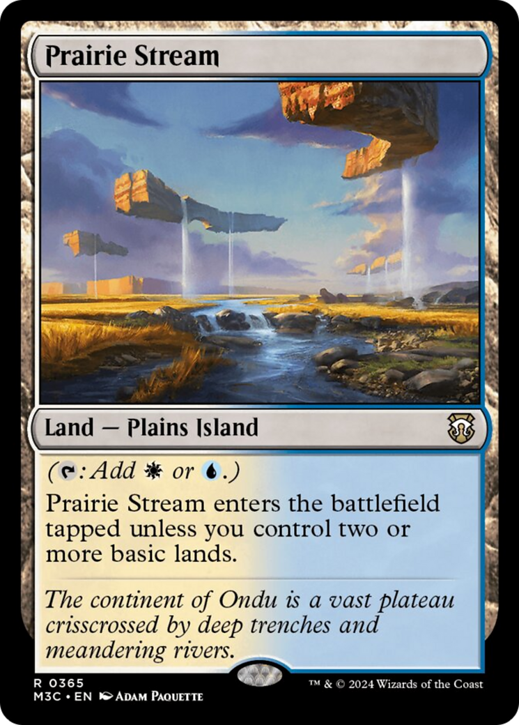 Prairie Stream (Ripple Foil) [Modern Horizons 3 Commander] | Game Master's Emporium (The New GME)
