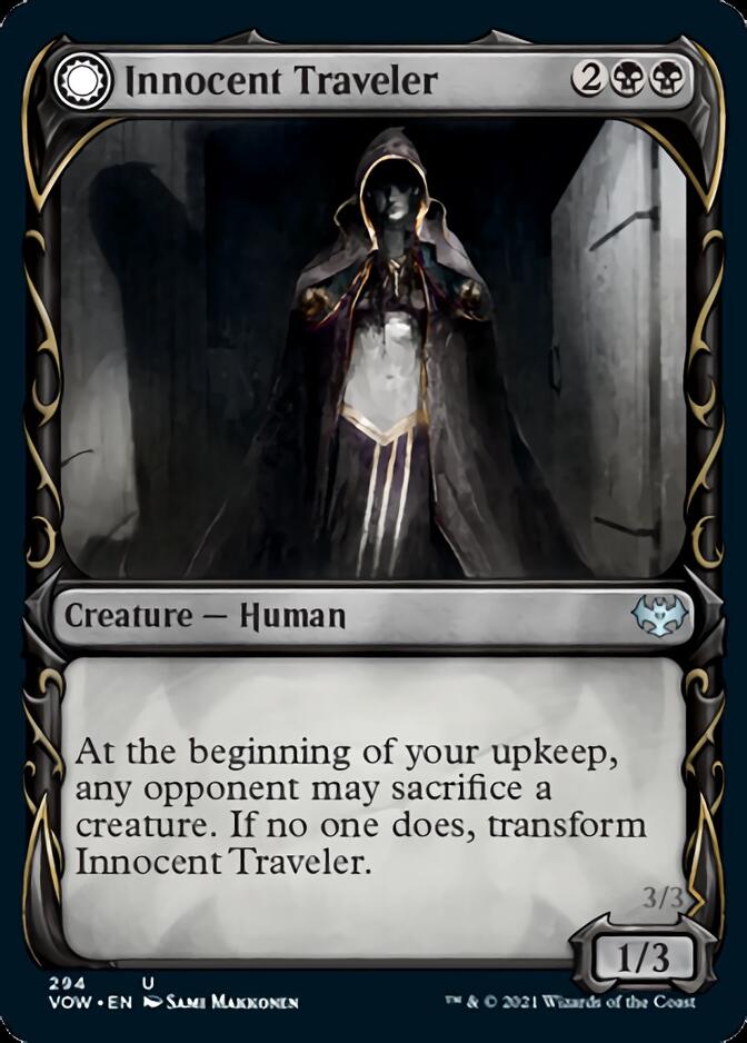 Innocent Traveler // Malicious Invader (Showcase Fang Frame) [Innistrad: Crimson Vow] | Game Master's Emporium (The New GME)