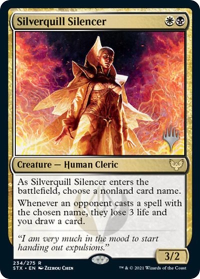 Silverquill Silencer (Promo Pack) [Strixhaven: School of Mages Promos] | Game Master's Emporium (The New GME)