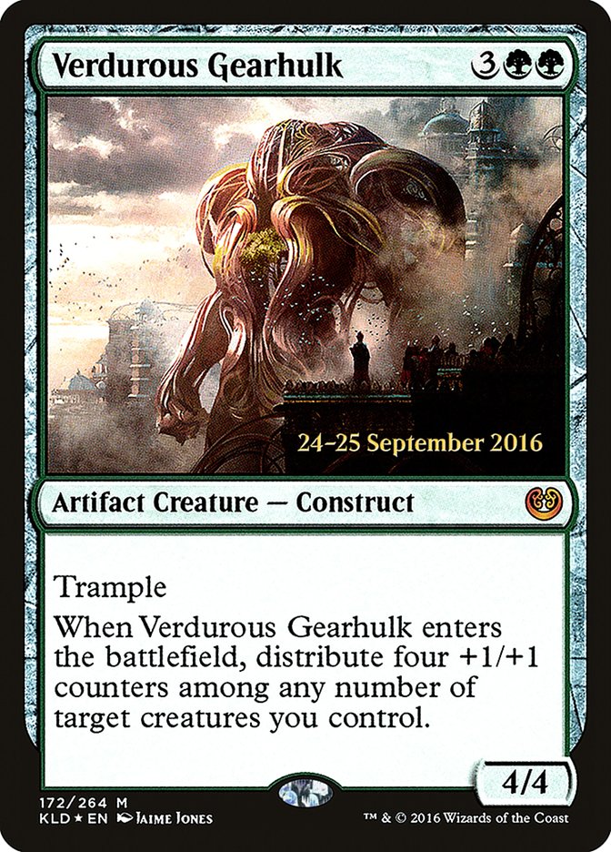 Verdurous Gearhulk [Kaladesh Prerelease Promos] | Game Master's Emporium (The New GME)