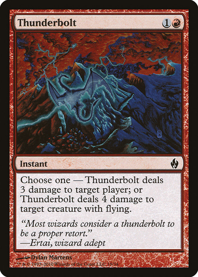 Thunderbolt [Premium Deck Series: Fire and Lightning] | Game Master's Emporium (The New GME)
