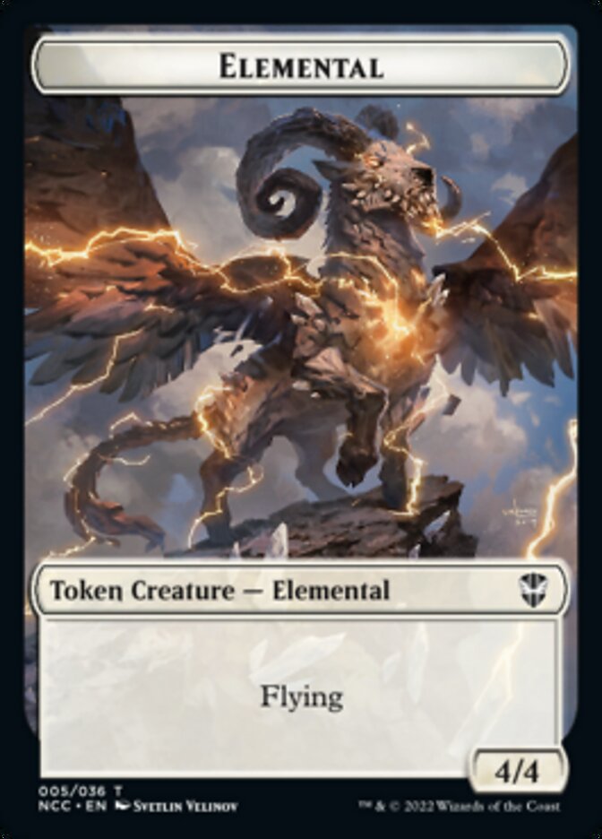Clue // Elemental (005) Double-Sided Token [Streets of New Capenna Commander Tokens] | Game Master's Emporium (The New GME)
