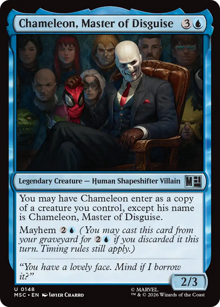 Chameleon, Master of Disguise (Surge Foil) [Marvel Super Heroes Commander] | Game Master's Emporium (The New GME)