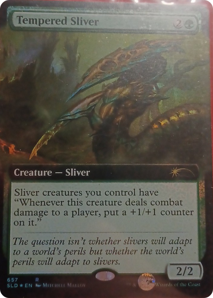 Tempered Sliver (Extended Art) [Secret Lair Drop Promos] | Game Master's Emporium (The New GME)