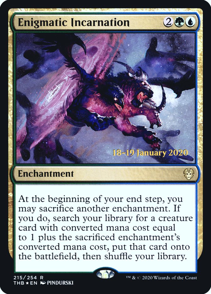 Enigmatic Incarnation [Theros Beyond Death Prerelease Promos] | Game Master's Emporium (The New GME)