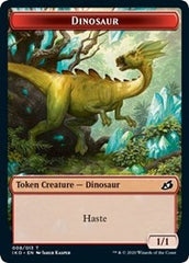Dinosaur // Human Soldier (004) Double-Sided Token [Ikoria: Lair of Behemoths Tokens] | Game Master's Emporium (The New GME)