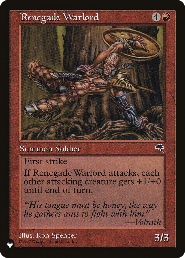 Renegade Warlord [The List] | Game Master's Emporium (The New GME)
