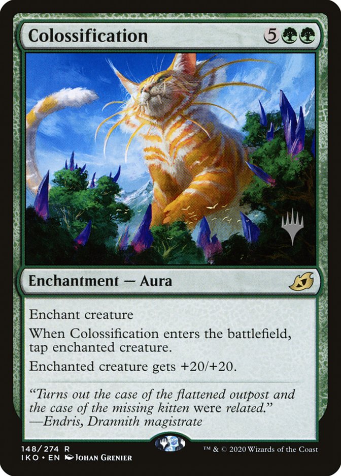 Colossification (Promo Pack) [Ikoria: Lair of Behemoths Promos] | Game Master's Emporium (The New GME)
