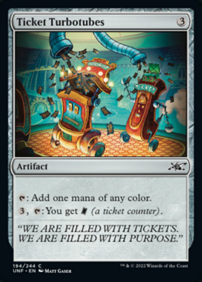 Ticket Turbotubes [Unfinity] | Game Master's Emporium (The New GME)