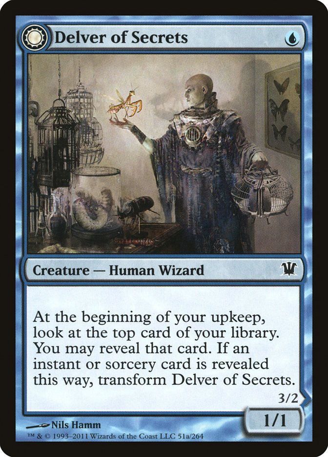 Delver of Secrets // Insectile Aberration [Innistrad] | Game Master's Emporium (The New GME)