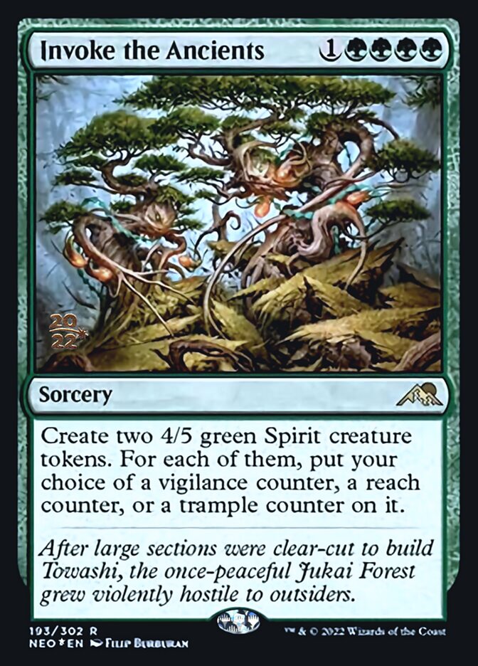 Invoke the Ancients [Kamigawa: Neon Dynasty Prerelease Promos] | Game Master's Emporium (The New GME)