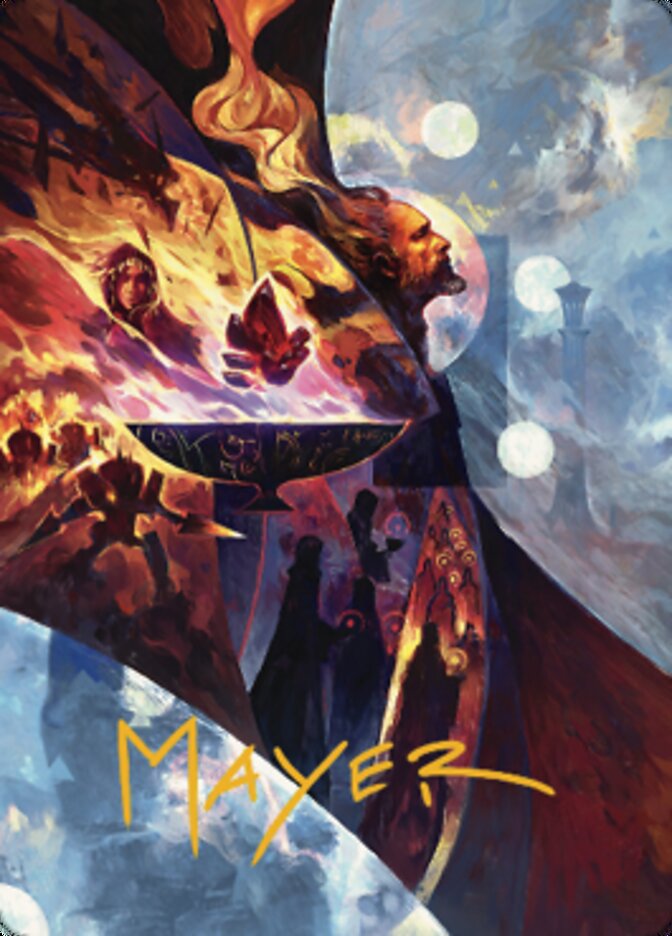 Urza's Command Art Card (Gold-Stamped Signature) [The Brothers' War Art Series] | Game Master's Emporium (The New GME)