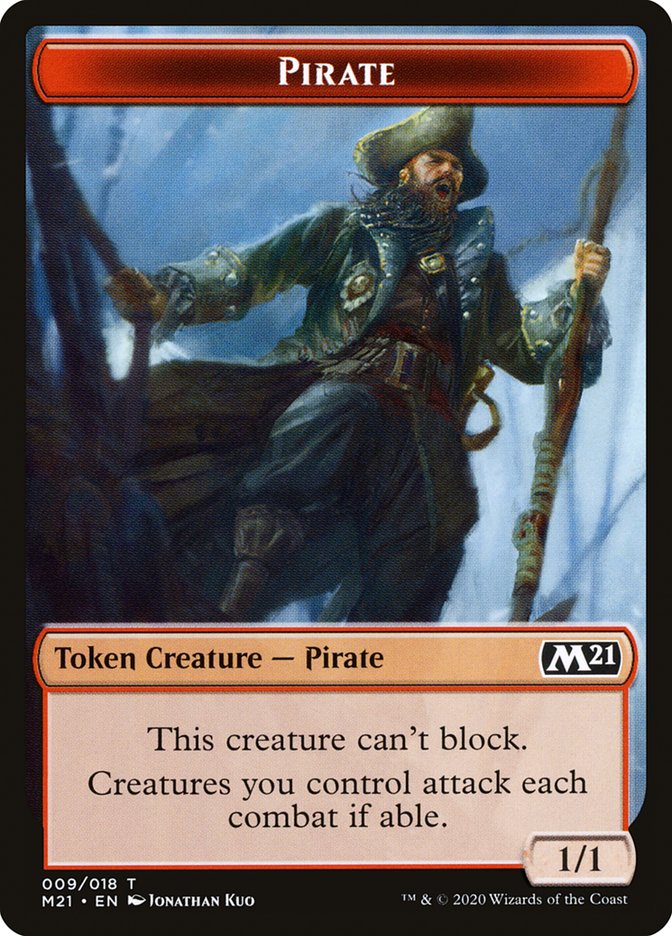 Demon // Pirate Double-Sided Token [Core Set 2021 Tokens] | Game Master's Emporium (The New GME)
