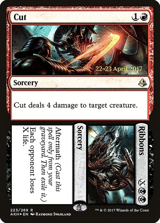 Cut // Ribbons [Amonkhet Prerelease Promos] | Game Master's Emporium (The New GME)