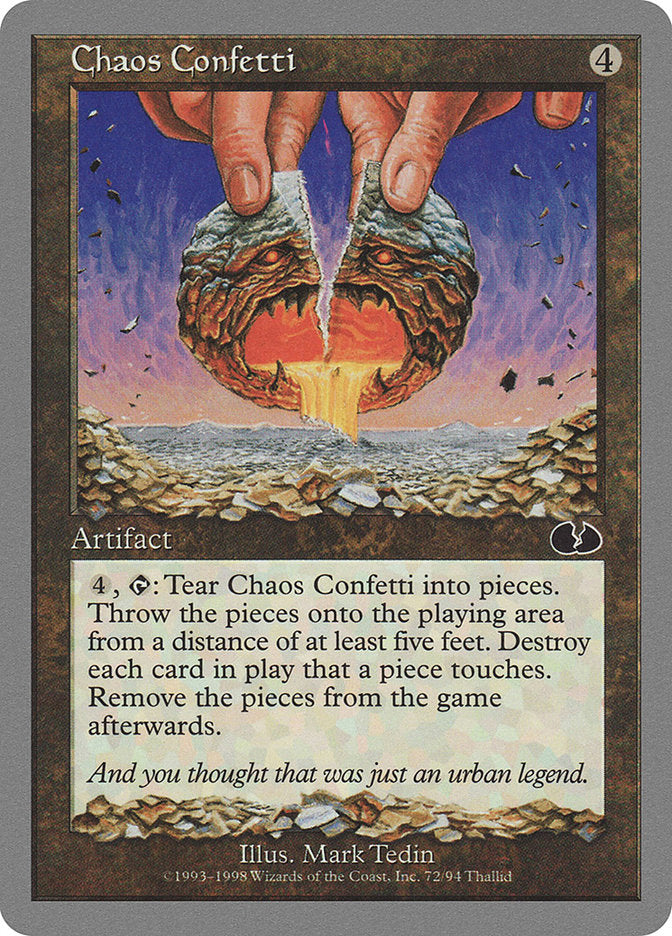 Chaos Confetti [Unglued] | Game Master's Emporium (The New GME)