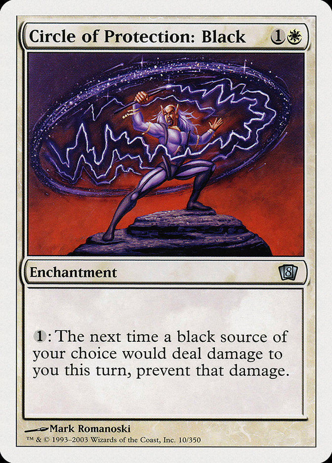 Circle of Protection: Black [Eighth Edition] | Game Master's Emporium (The New GME)