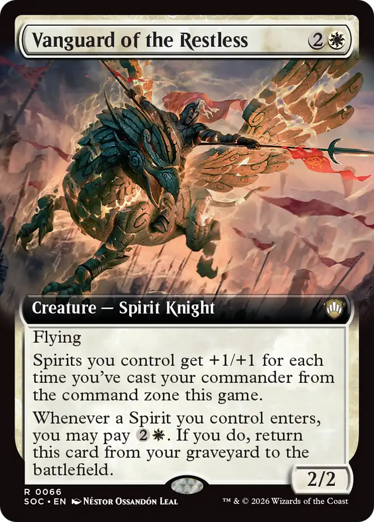 Vanguard of the Restless (Extended Art) [Secrets of Strixhaven Commander] | Game Master's Emporium (The New GME)