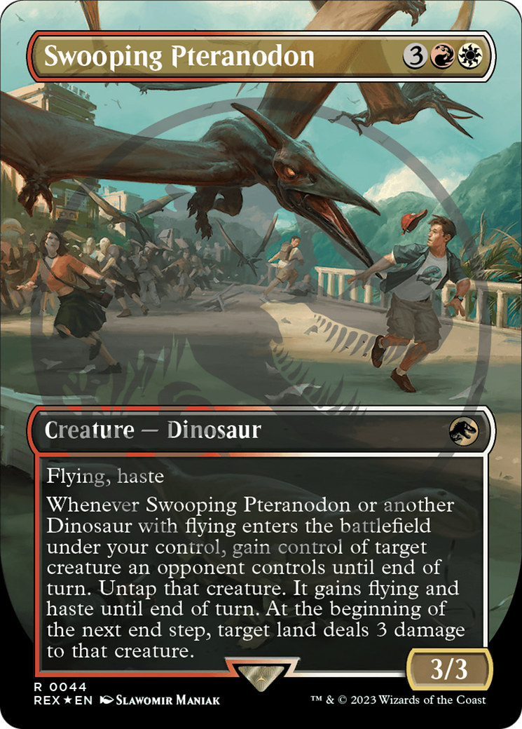 Swooping Pteranodon (Emblem) (Borderless) [Jurassic World Collection Tokens] | Game Master's Emporium (The New GME)