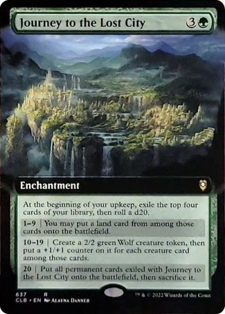 Journey to the Lost City (Extended Art) [Commander Legends: Battle for Baldur's Gate] | Game Master's Emporium (The New GME)
