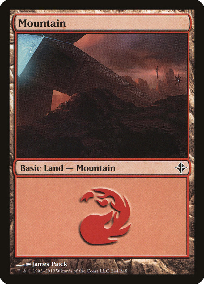 Mountain (244) [Rise of the Eldrazi] | Game Master's Emporium (The New GME)