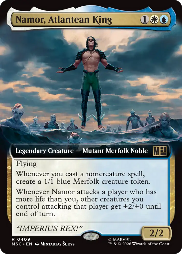 Namor, Atlantean King (Extended Art) [Marvel Super Heroes Commander] | Game Master's Emporium (The New GME)