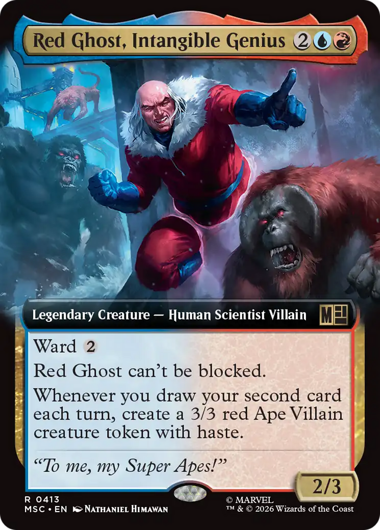 Red Ghost, Intangible Genius (Extended Art) [Marvel Super Heroes Commander] | Game Master's Emporium (The New GME)