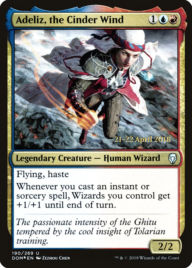 Adeliz, the Cinder Wind [Dominaria Prerelease Promos] | Game Master's Emporium (The New GME)