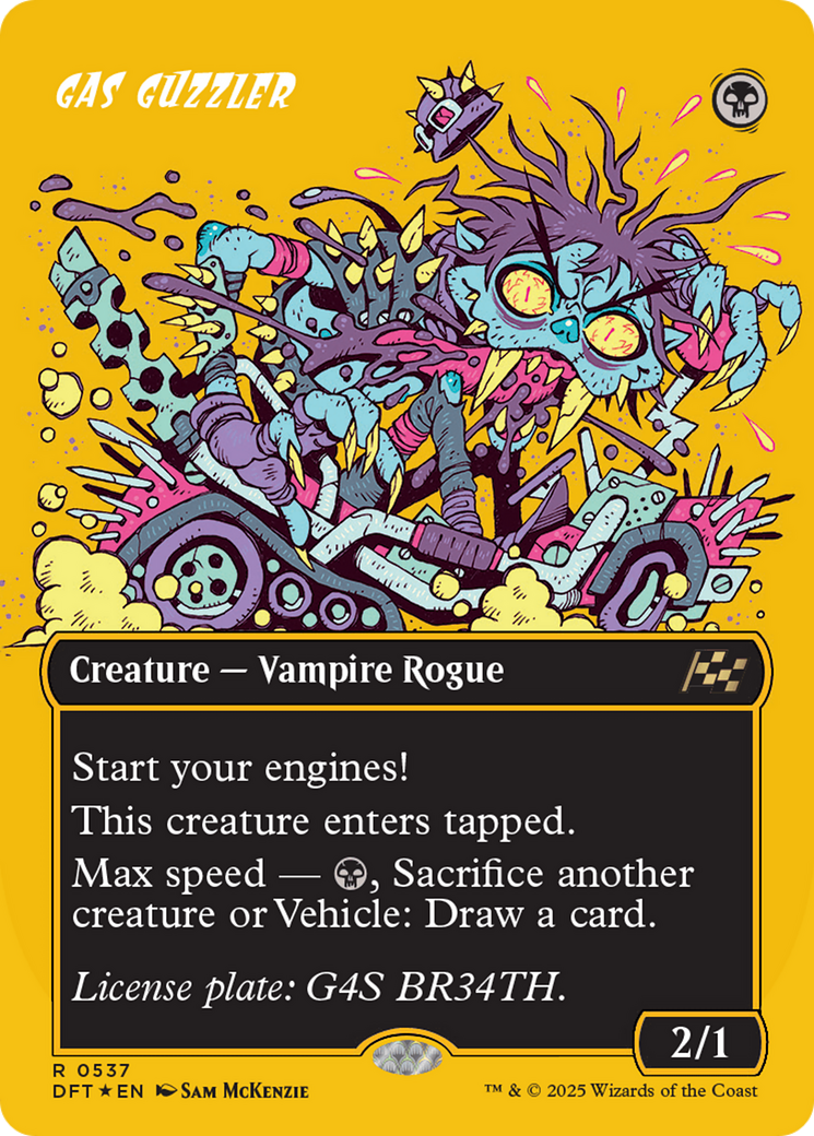 Gas Guzzler (Borderless) (First-Place Foil) [Aetherdrift] | Game Master's Emporium (The New GME)