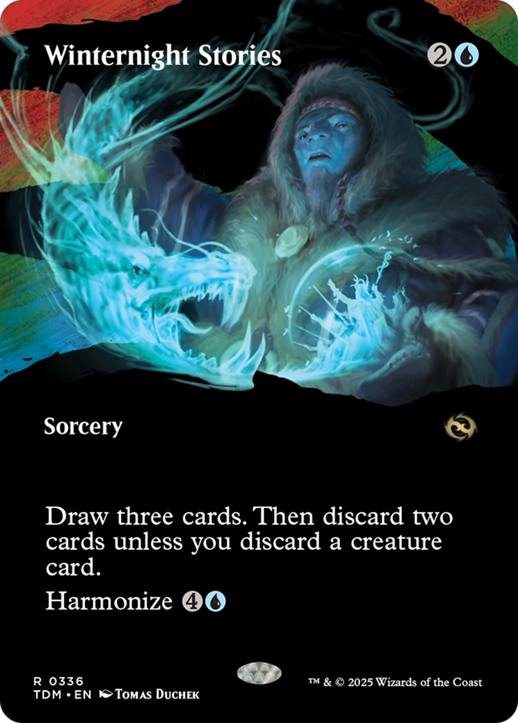 Winternight Stories (Borderless) [Tarkir: Dragonstorm] | Game Master's Emporium (The New GME)