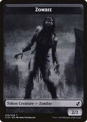Ob Nixilis, Reignited Emblem // Zombie (010) Double-Sided Token [Commander 2019 Tokens] | Game Master's Emporium (The New GME)