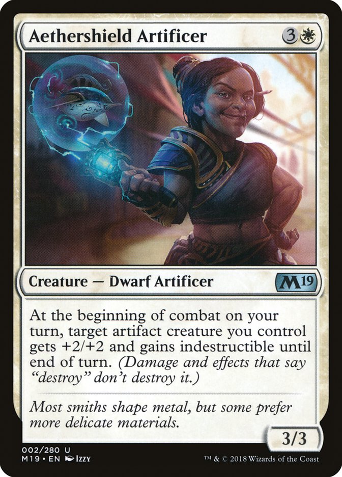 Aethershield Artificer [Core Set 2019] | Game Master's Emporium (The New GME)