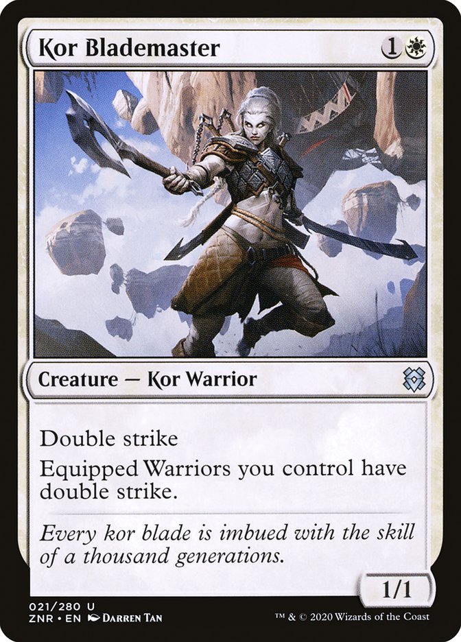 Kor Blademaster [Zendikar Rising] | Game Master's Emporium (The New GME)