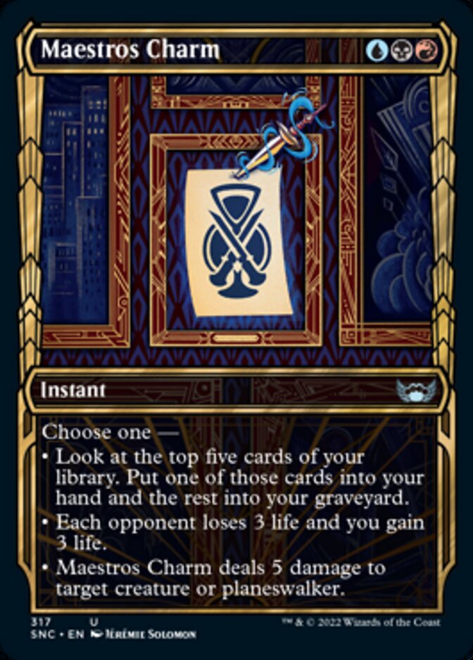 Maestros Charm (Showcase Golden Age) [Streets of New Capenna] | Game Master's Emporium (The New GME)